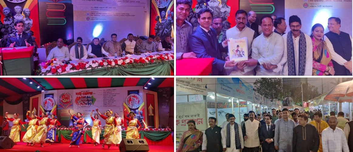  AHC Dr. Ranjan paid deep tribute to the language martyrs in his speech at #AmarEkusheyBoiMela organized by Chittagong City Corporation. On this occasion, he handed over few copies of 'Bharat Vichitra' a journal published by India in Bangladesh (High Commission of India, Dhaka).