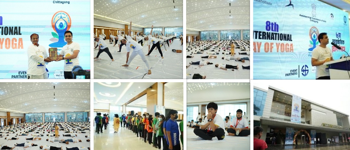  AHCI Chittagong celebrated 8th International Day of Yoga with the enthusiastic participation of almost 1200 people. Two yoga sessions were held where people from all classes of Chittagong participated in the first session. The second session incorporated students from different organizations i.e: Chittagong Grammar School, CIDER International School, Asian University for Women, BGC Trust Medical College and more. Yoga sessions featured yoga workshops by Quantum Foundation.