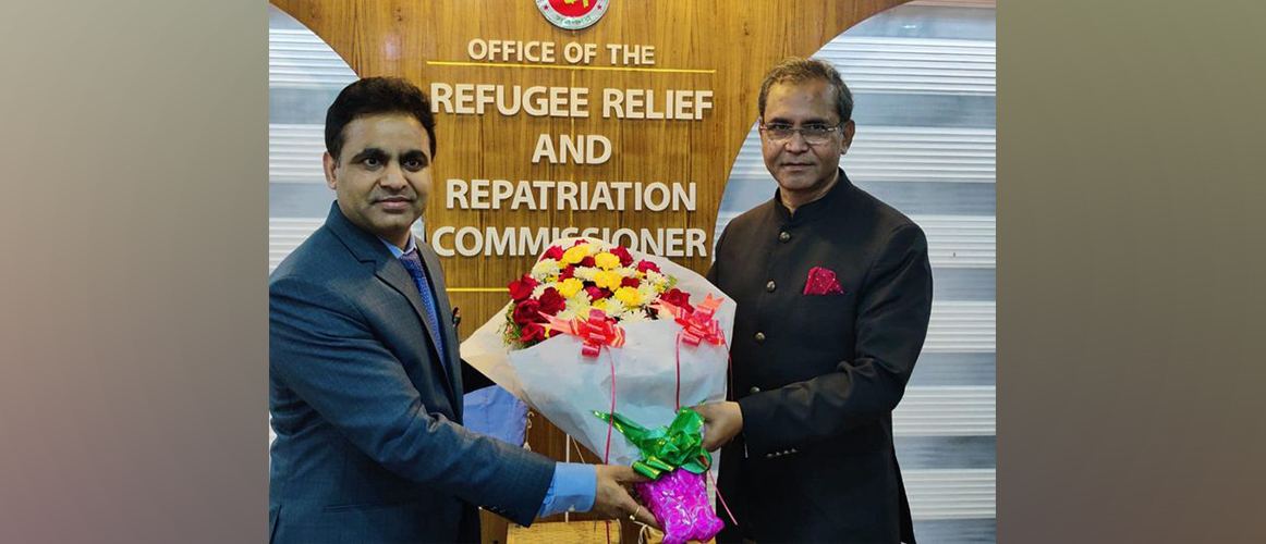 AHC Dr. Ranjan meets Mr. Shah Rezwan Hayat, Refugee Relief and Repatriation Commissioner(RRRC) of the Govt. of Bangladesh 